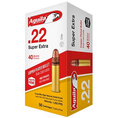 Aguila Rimfire 22LR 40 Grain Solid Point Hi-Velocity