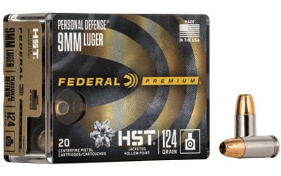 Federal Premium HST 9MM 124 Grain Jacketed Hollow Point