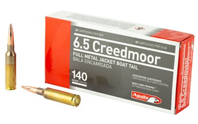 Aguila Ammunition 6.5 Creedmoor 140 Grain Full Metal Jacket Boat Tail